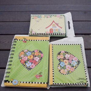 Mary Engelbreit Journal Note Cards Set Heart Cherries House Studio 18 Sealed